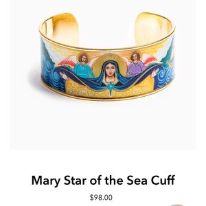 My Saint my Hero-Mary Star of the Sea Cuff Bracelet